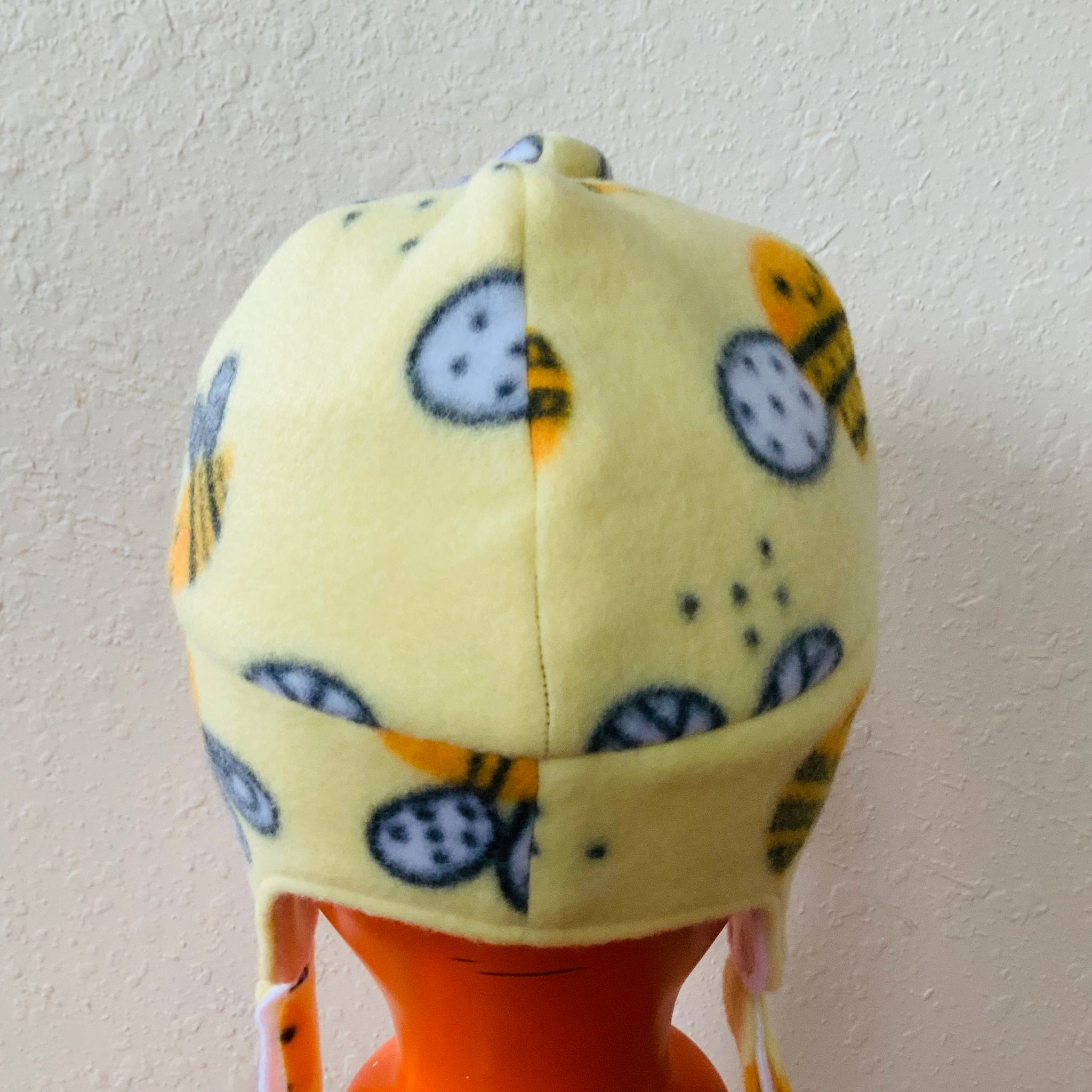Happy Bee Kids Reversible Fleece Beanie Hat with Earflaps