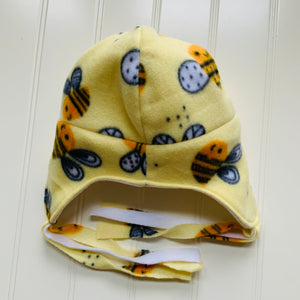 Happy Bee Kids Reversible Fleece Beanie Hat with Earflaps