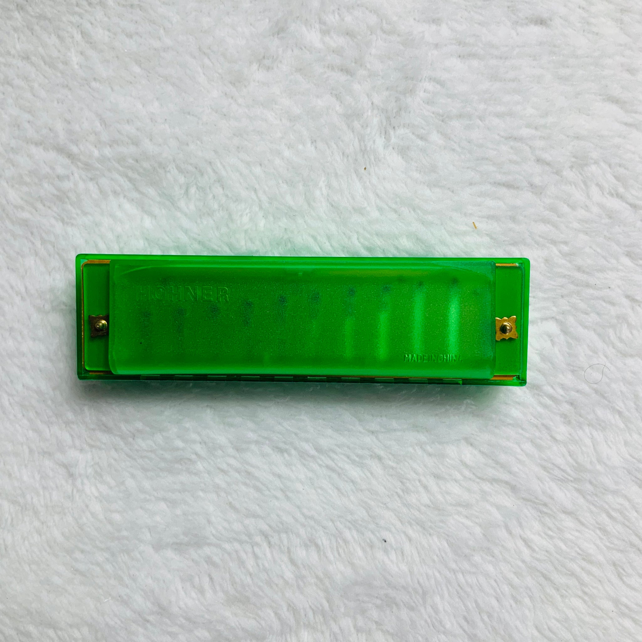 Green Harmonica Plastic