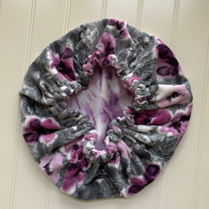 Luxe Water Color Floral Satin Hair Bonnet Adult M/L