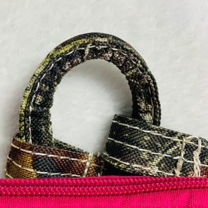 Embroidered Owl Quilted Bag Pink Backpack Bag