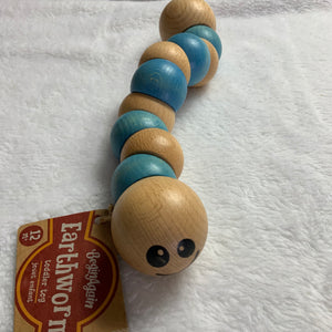 BeginAgain Earthworms Toy ~ Blue