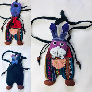 Purple Face Bunny Rabbit Bag Purse