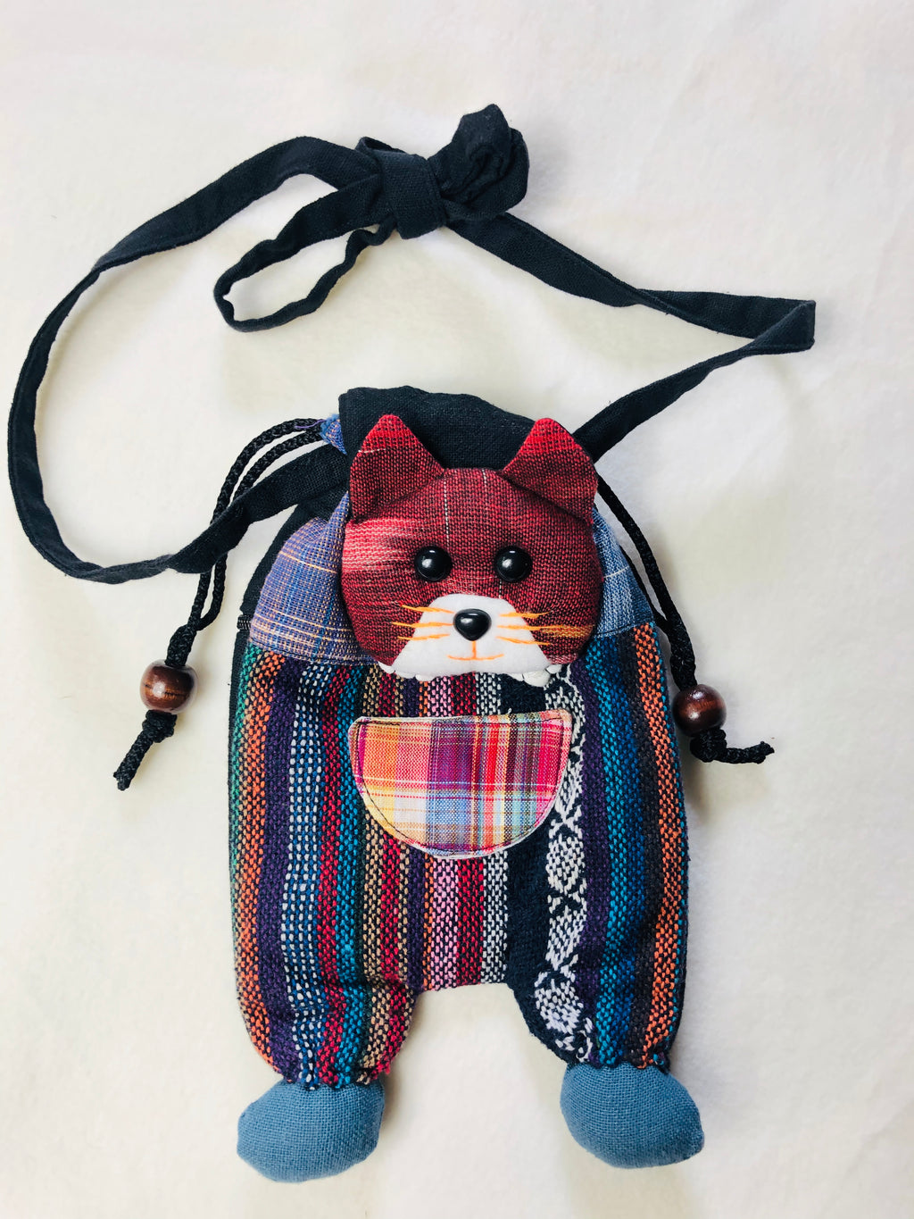 Red Cat Face Bag Purse