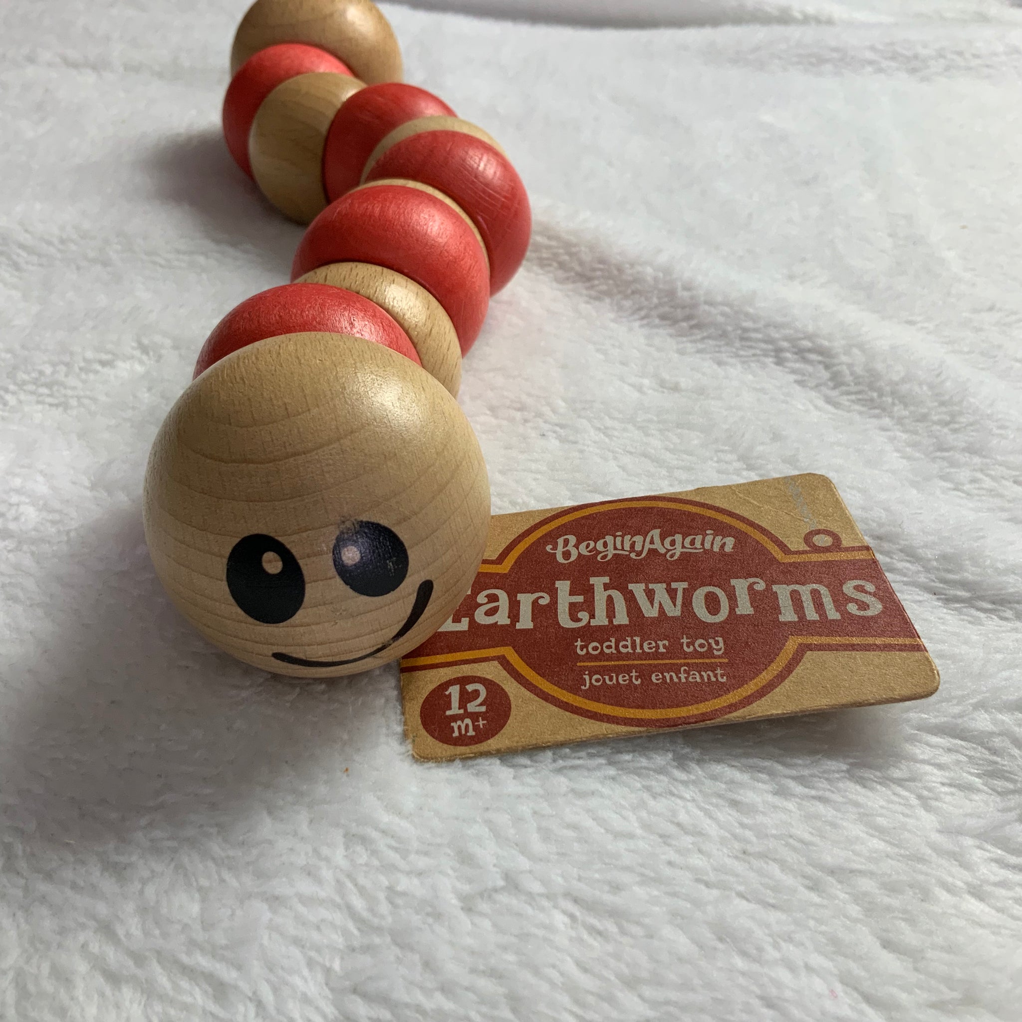 BeginAgain Earthworms Toy ~ Red