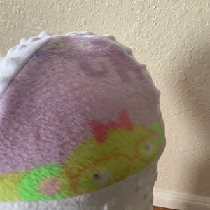 Kids Elephant Nerds Reversible Fleece and Minky Beanie Hat with Earflaps