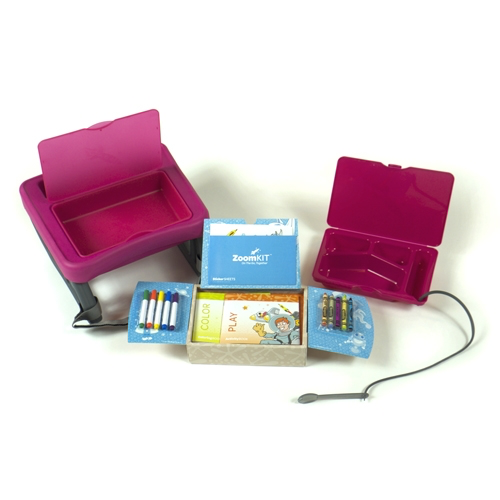 ZoomKIT Complete Pink Travel Table and Activity System