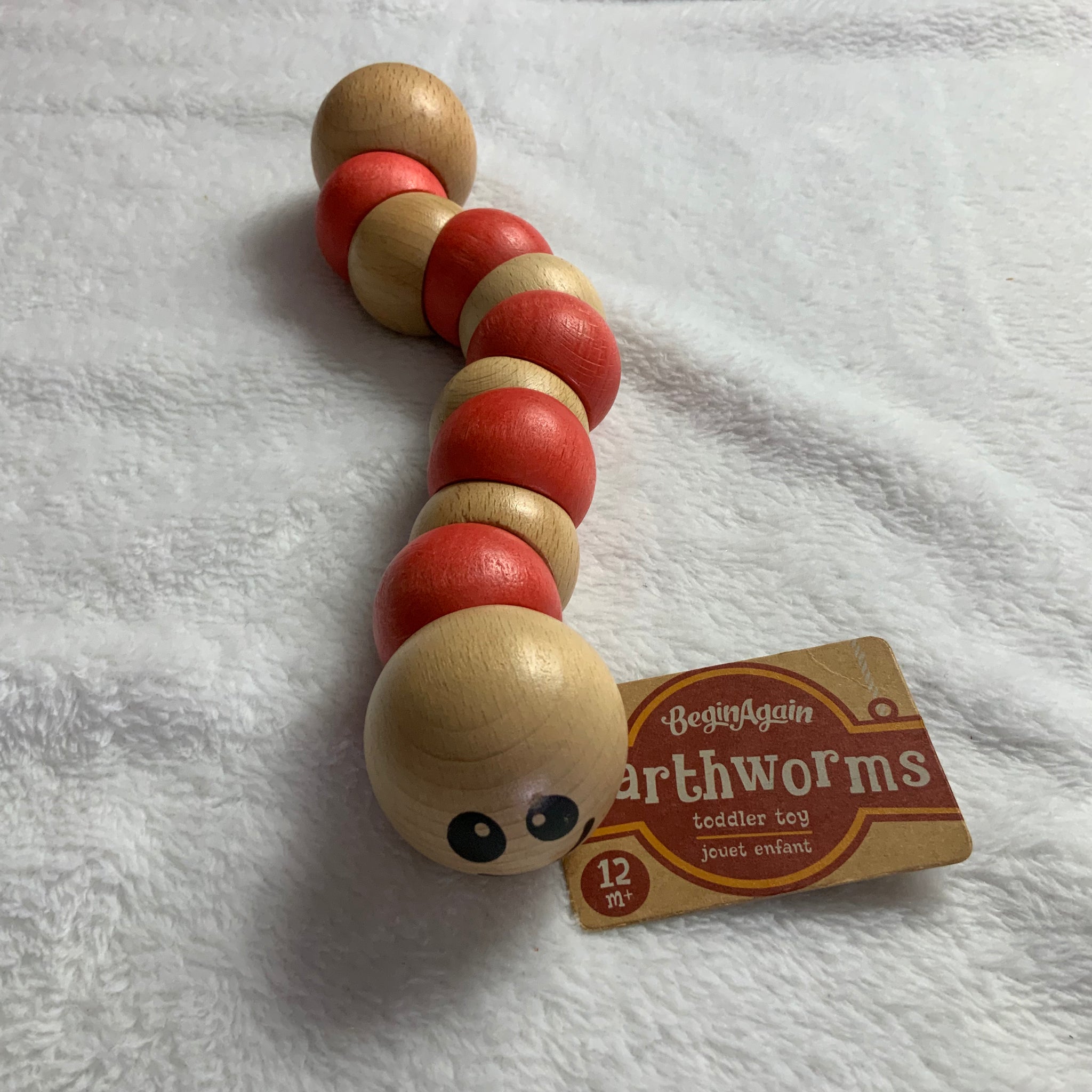 BeginAgain Earthworms Toy ~ Red