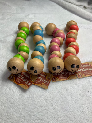 BeginAgain Earthworms Toy ~ Red