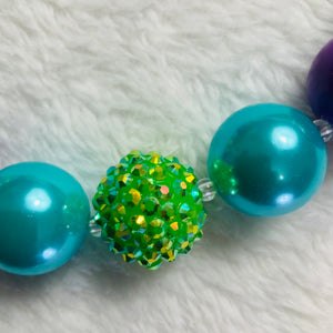 Pretty as a Peacock Bauble Necklace by Tickled Pink Designs