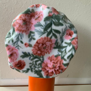 Kids Coral Floral Satin Hair Bonnet