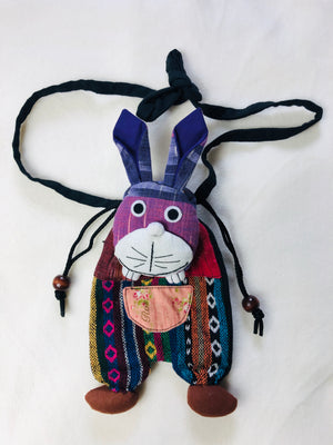 Purple Face Bunny Rabbit Bag Purse