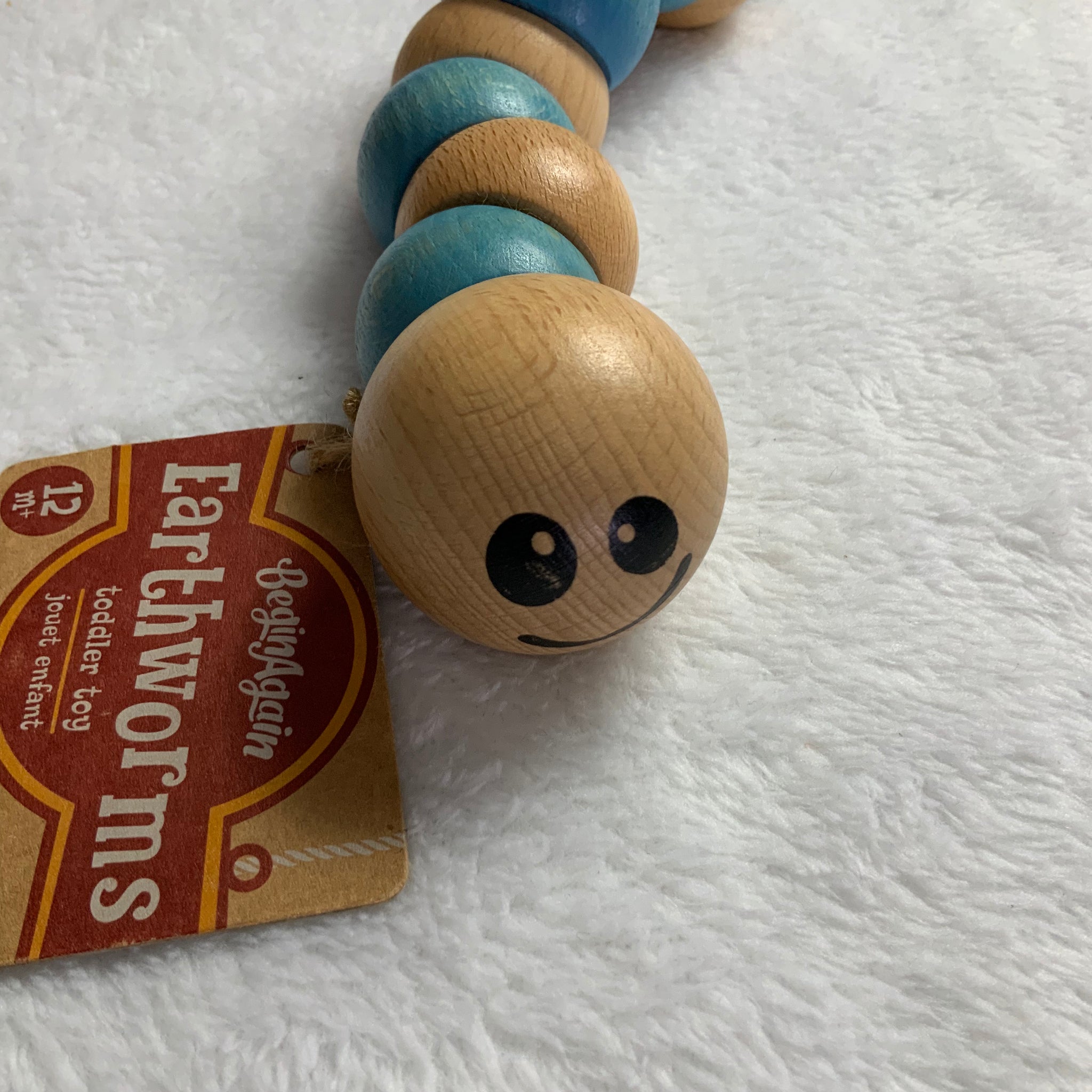 BeginAgain Earthworms Toy ~ Blue