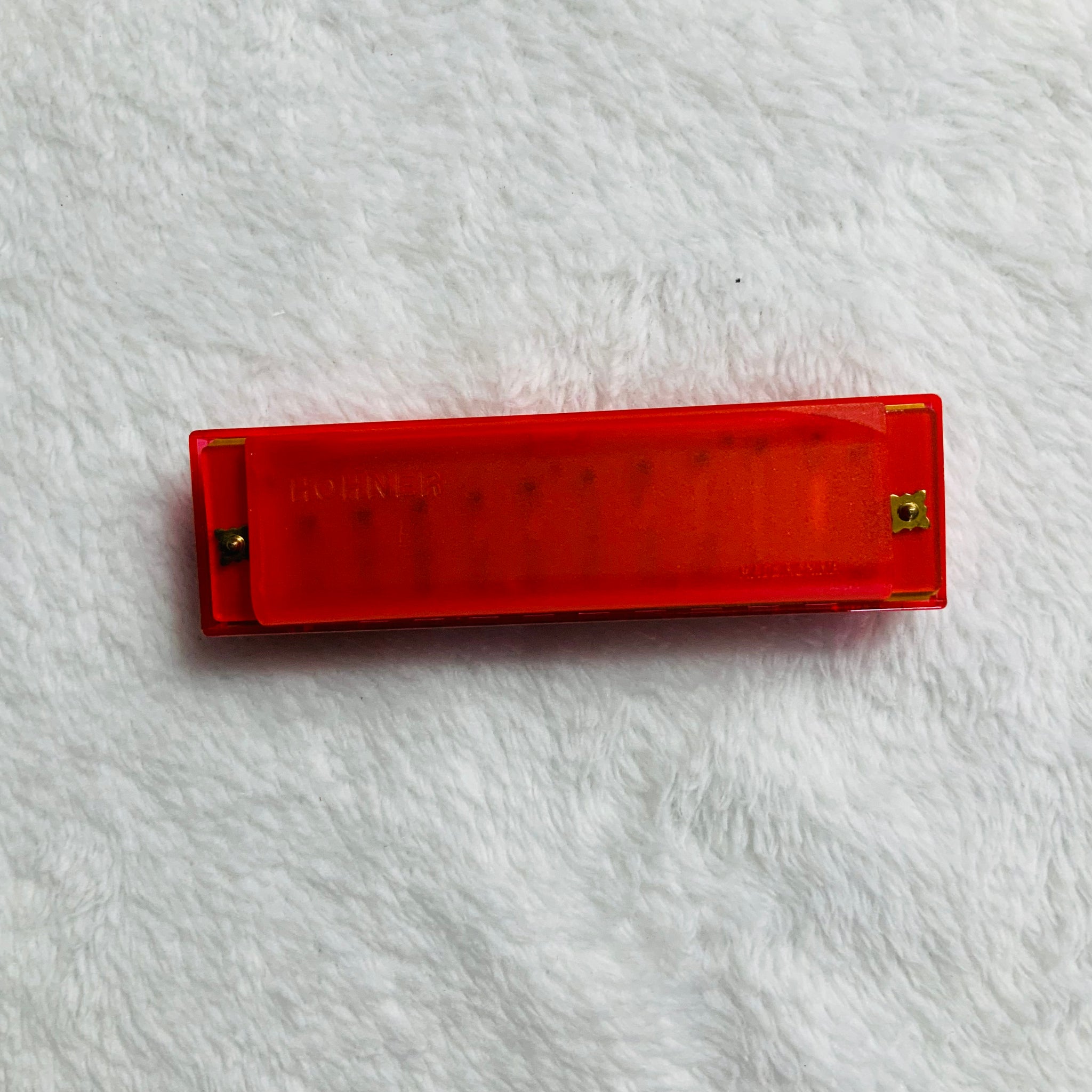 Red Harmonica Plastic