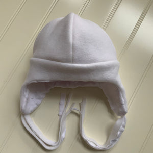 Kids Elephant Nerds Reversible Minky and Fleece Beanie Hat with Earflaps