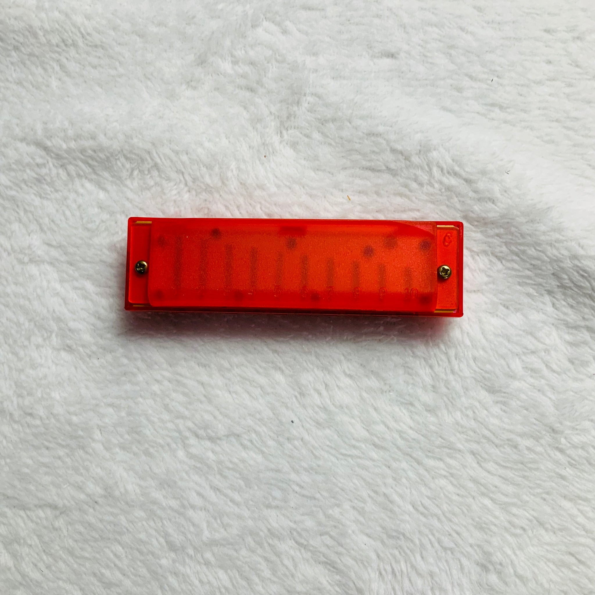 Red Harmonica Plastic