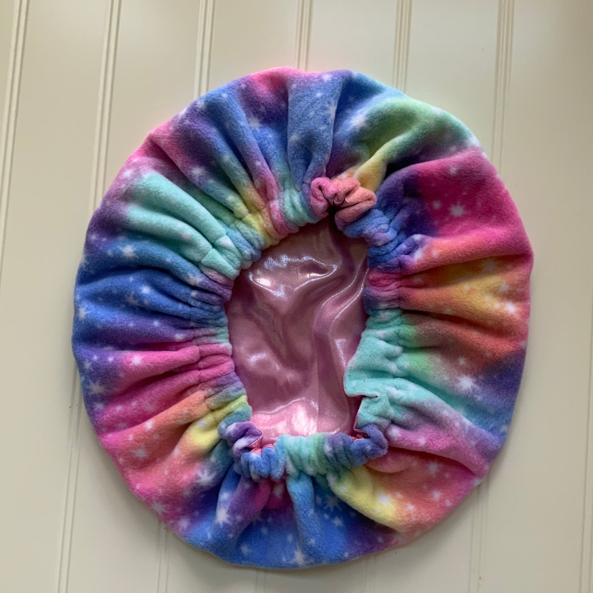 Cotton Candy Satin Hair Bonnet Teen Adult Small