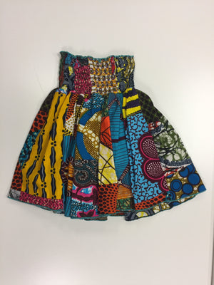 Girls Ankara Scrappy Skirt